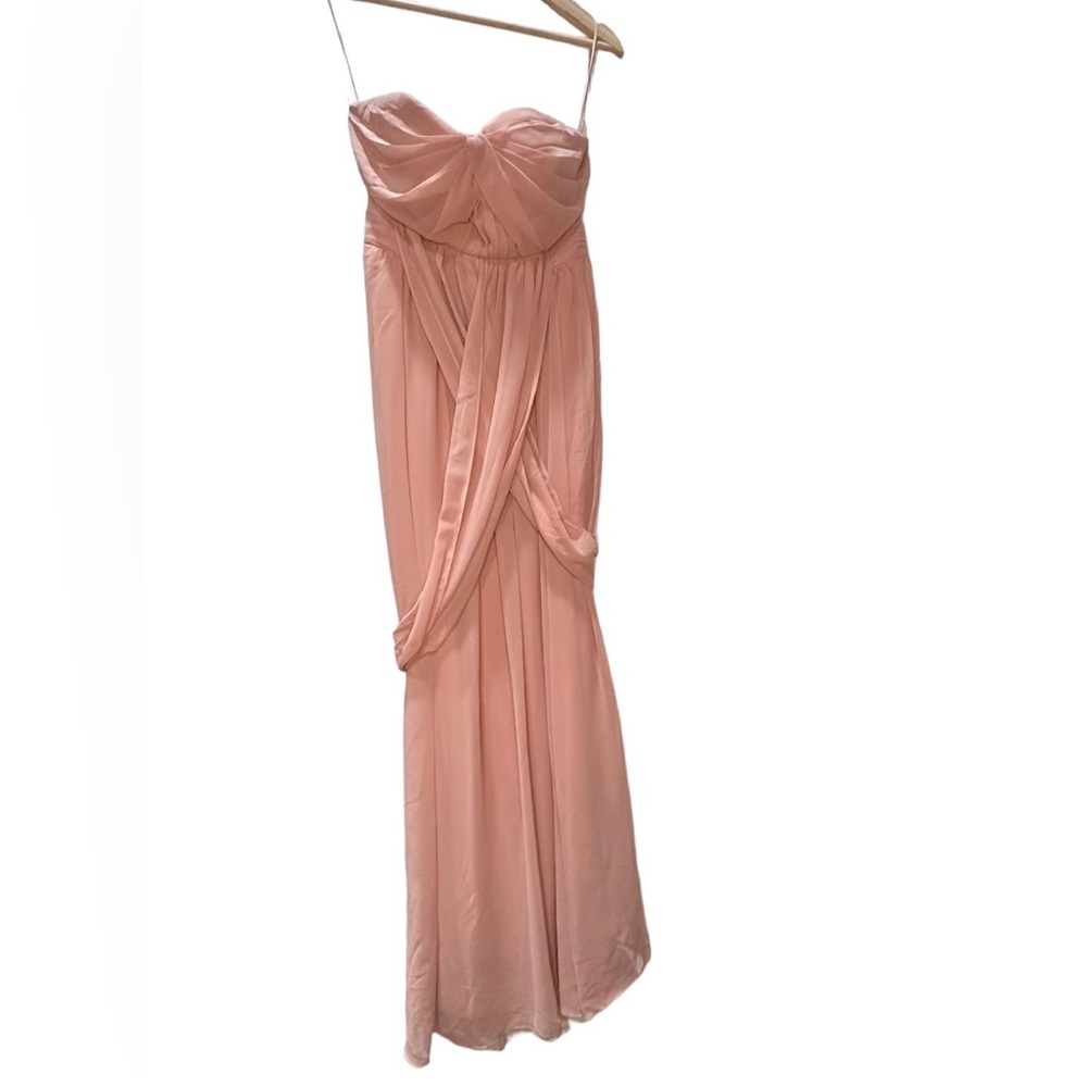 Birdy Grey GRACE CONVERTIBLE DRESS CHIFFON DUSTY ROSE XS NEW NWT BRIDESMAID SLIT - Picture 4 of 6